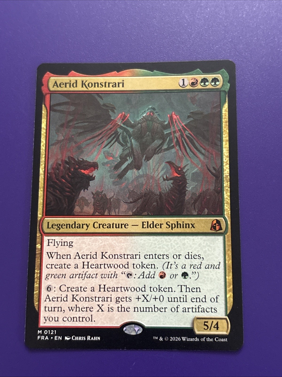 Carta Aerid Konstrari Reality Fracture Regular TCG CCG Wotc MTG Magic Nm Rara