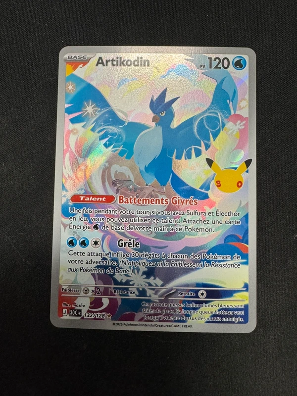 Artikodin Ar 132/128 - Pokémon 30 ans