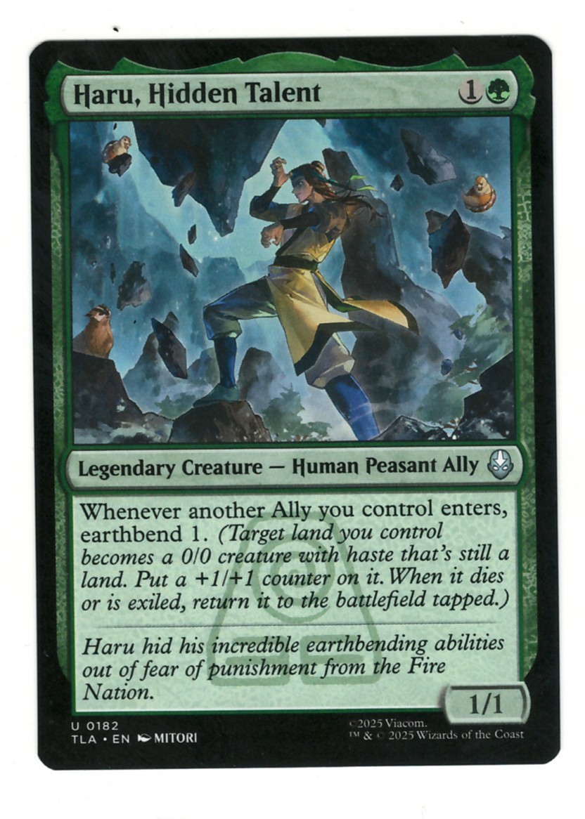 MTG Haru Hidden Talent 182 Avatar Last Airbender Magic The Gathering