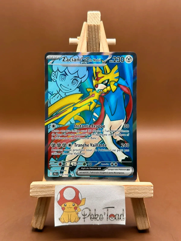 Carte pokémon zacian de nabil Ex - JTG - 176/159