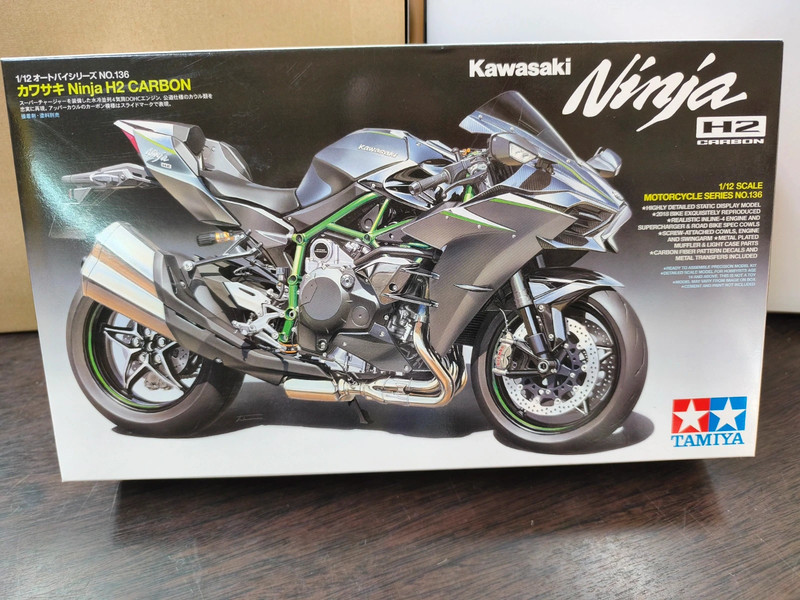 Moto Kawasaki Ninja H2 Carbon Kit scala 1/12