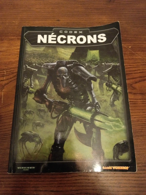 Codex necron warhammer 40k games worshop 2003