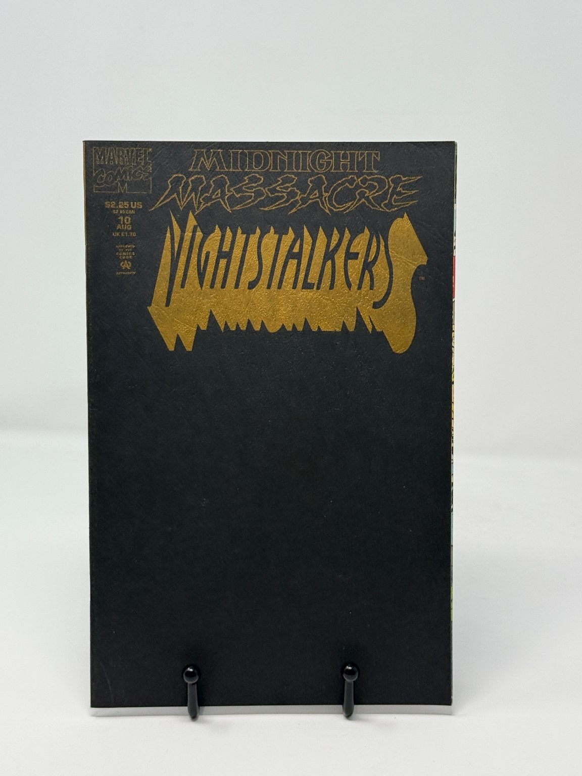NIGHTSTALKERS #10 Midnight Massacre Marvel Comics 1993 copertina lamina d'oro