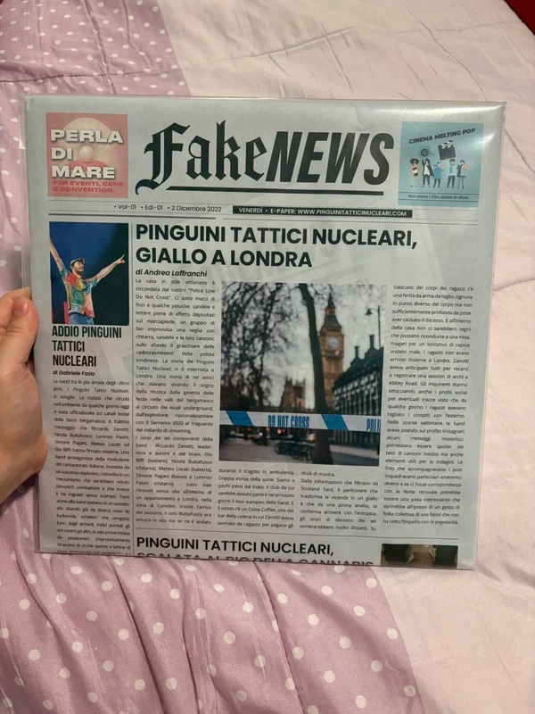Vinile Fake News Pinguini Tattici Nucleari
