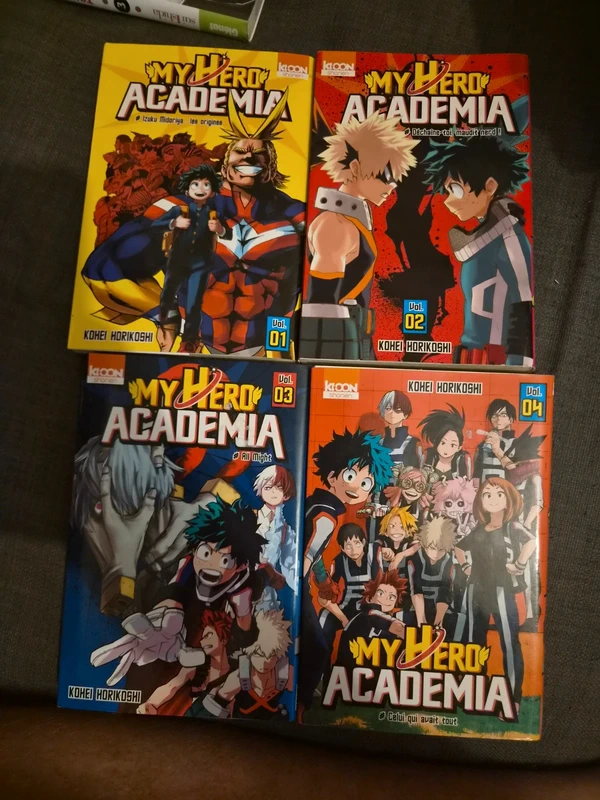 Mangas my hero academia tomes 1 2 3 4
