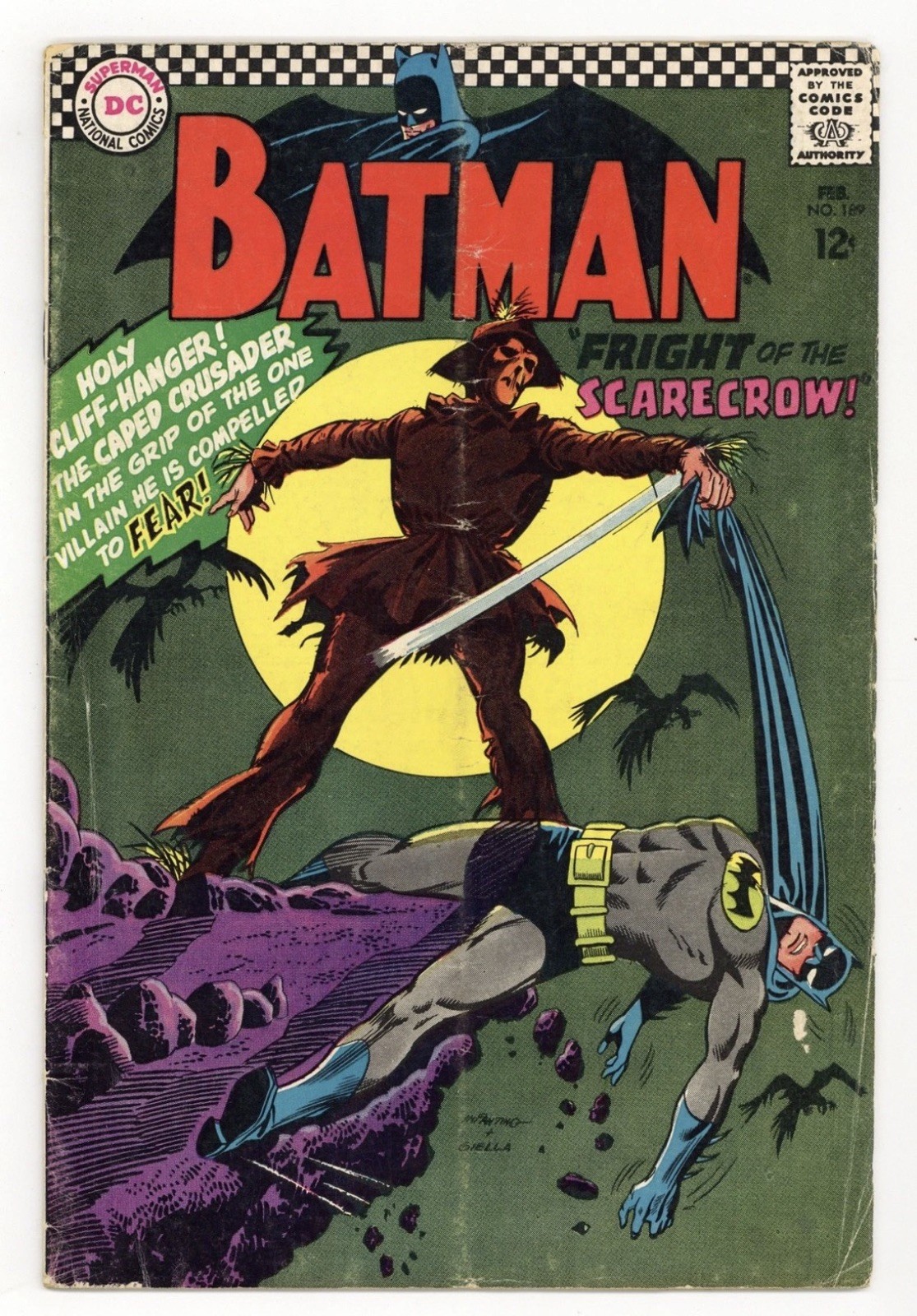 Batman #189 GD/VG 3.0 1967 1° App SA. Spaventapasseri