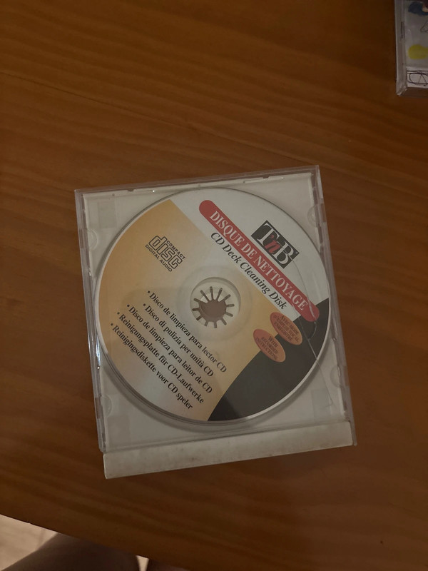 disco de limpeza para leitor de CD