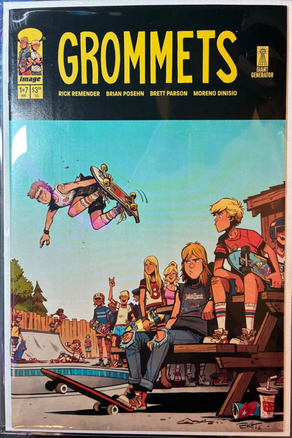 Grommets #1, 2, 3, 4, 5, 6, 7 - 1° stampe tutte quasi nuove tranne #3 VF belle!