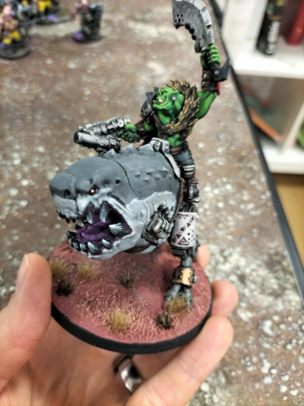 Boss dresseur sur Squigosaure Warhammer 40k pro Paint