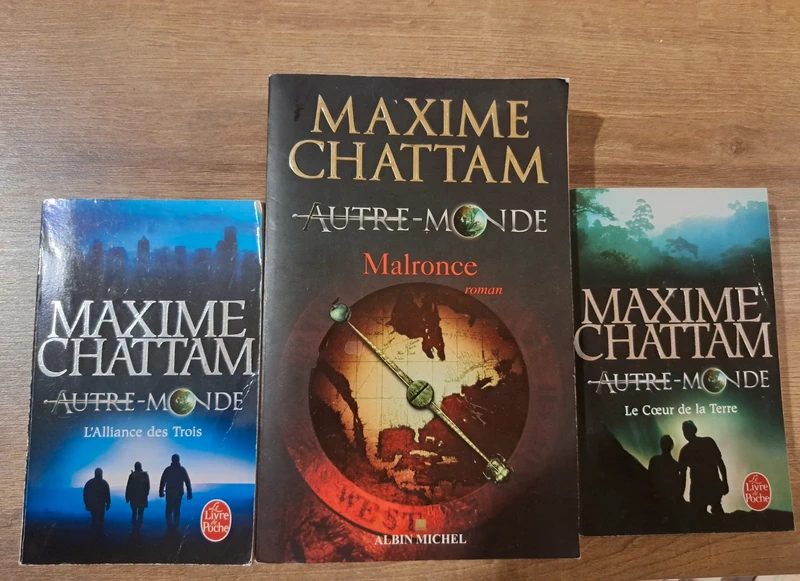 Lot Livres Autre Monde Tome 1 à 3 de Maxime Chattam