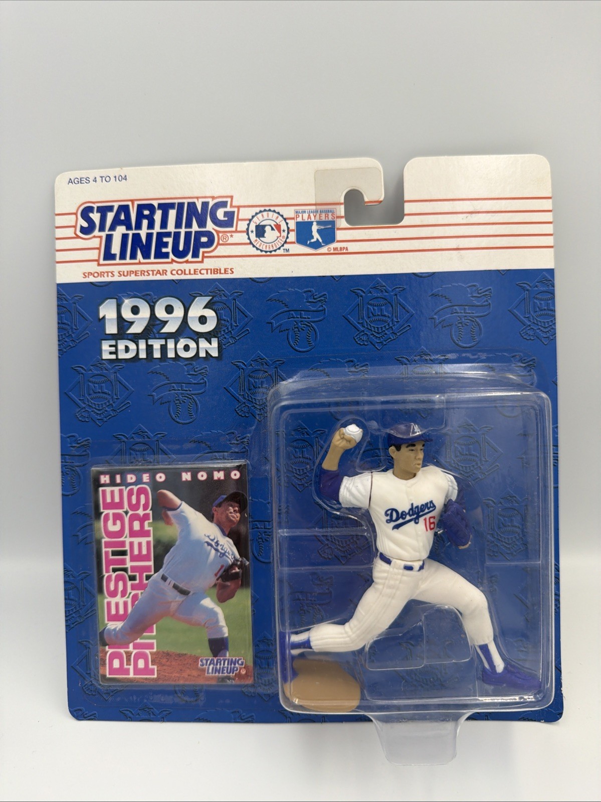 1996 Starting Lineup Hideo Nomo (throw) Los Angeles Dodgers Baseball Figure MOC