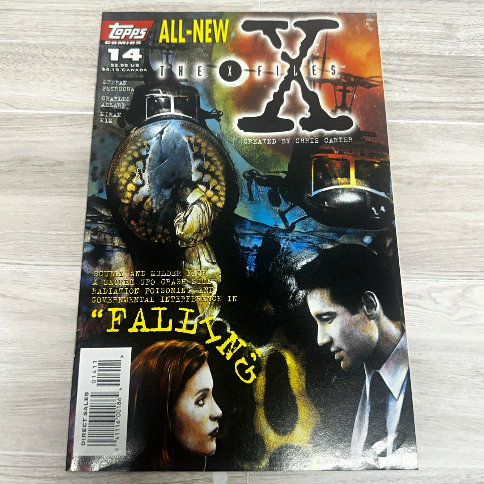 Topps Comics The X-Files #14 Falling Petrucha Adlard Miran Kim età moderna