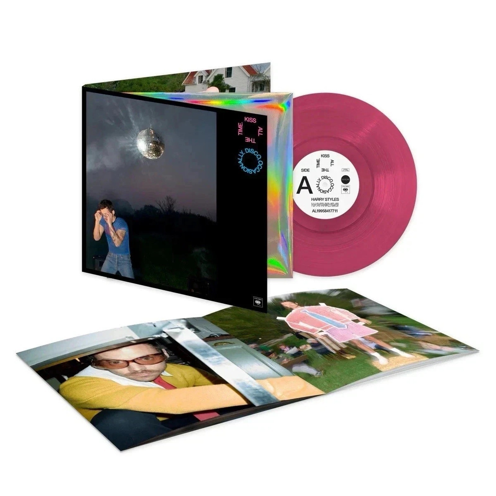 Harry Styles Kiss All The Time Disco, Occasionally PINK KISS VINYL ✅SHIPS NOW