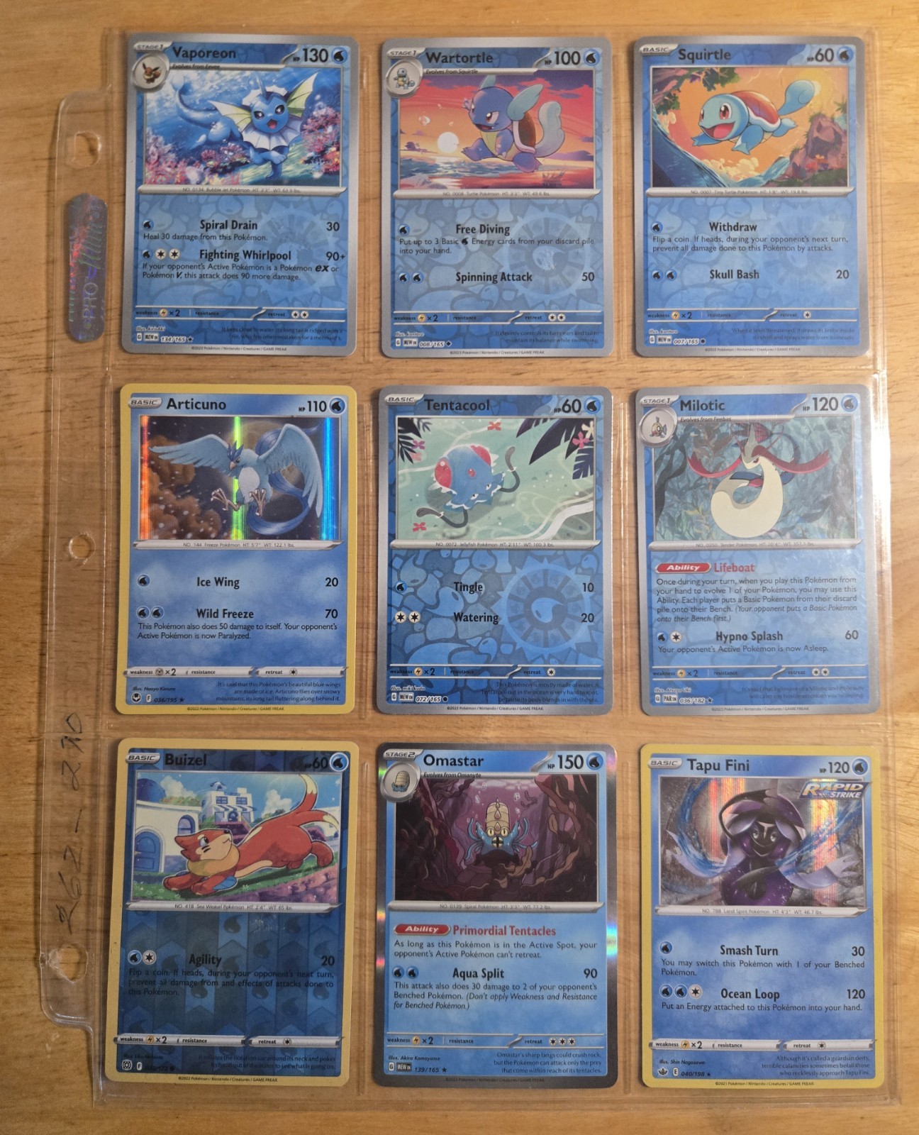 Carte Pokemon Collezione Tutte Holo Binder Lotto di 108 NM