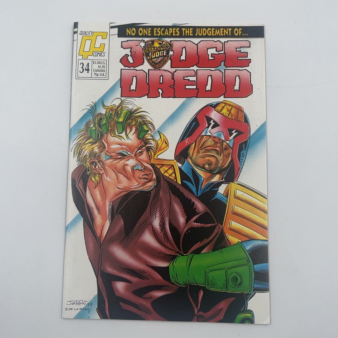 Judge Dredd #34 Quality Comics 1989 Copper Age Comic Book
