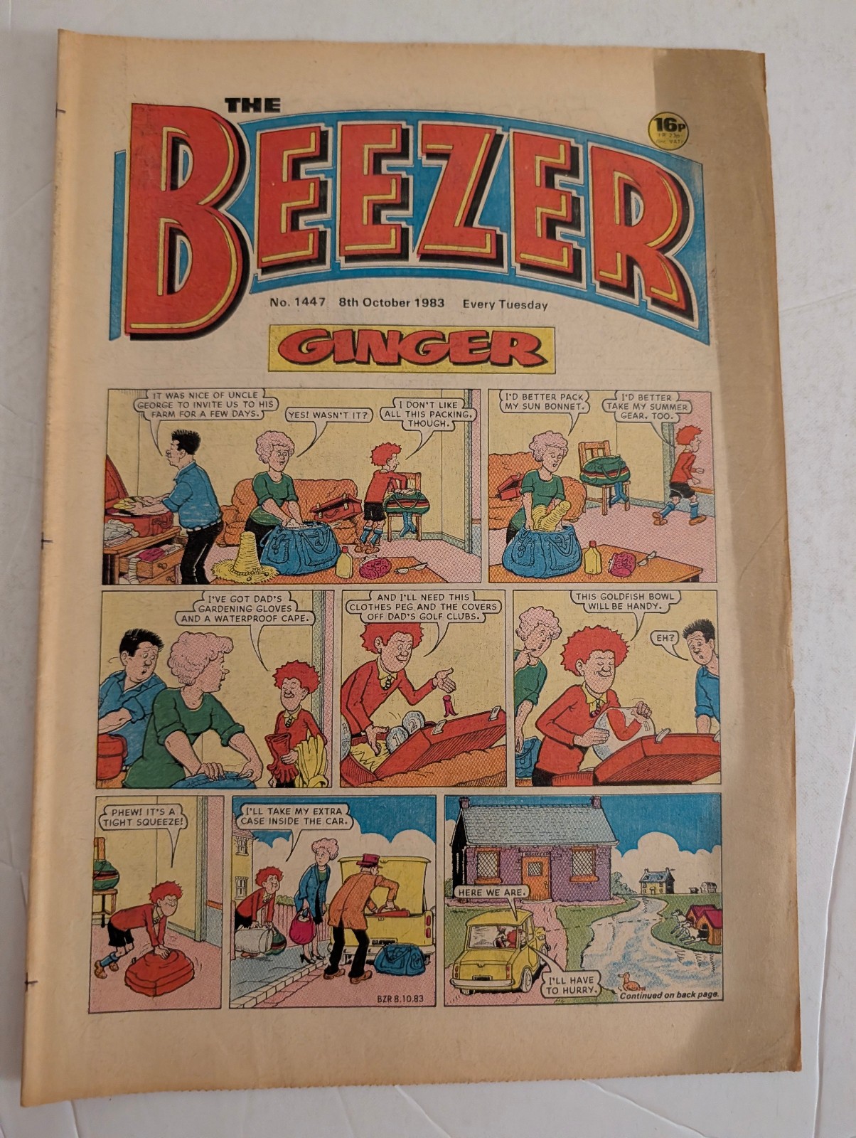 The Beezer Comic No 1446, October 8th 1983.