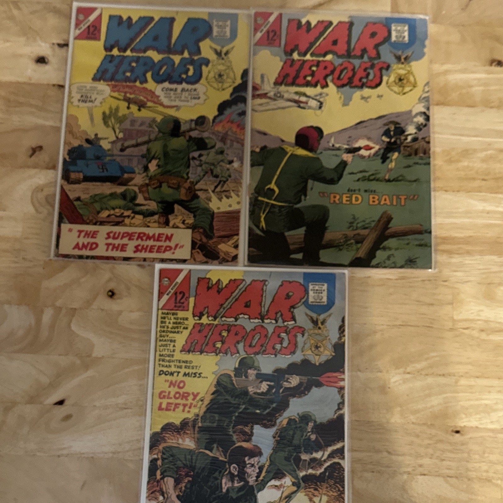 Vintage War Heroes, Comic Books Bagged And Boarded ￼