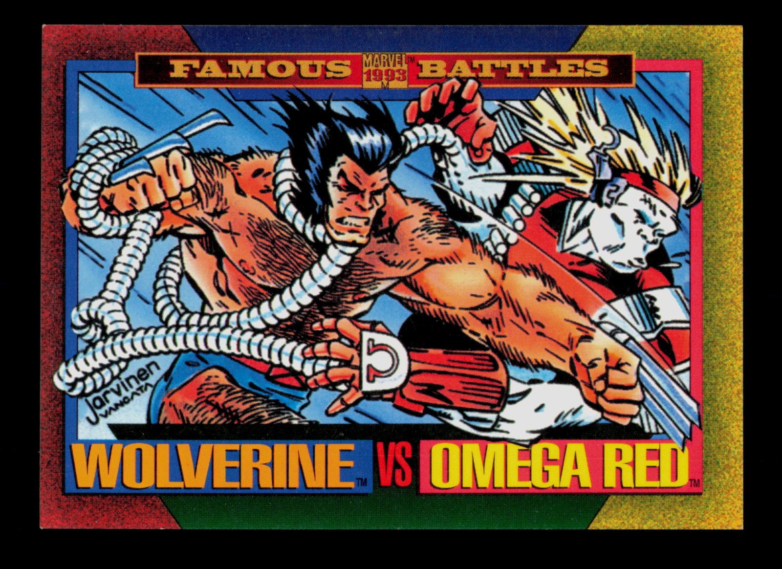 Wolverine VS Omega Red 177 Battaglie Famose 1993 Trading Card TCG