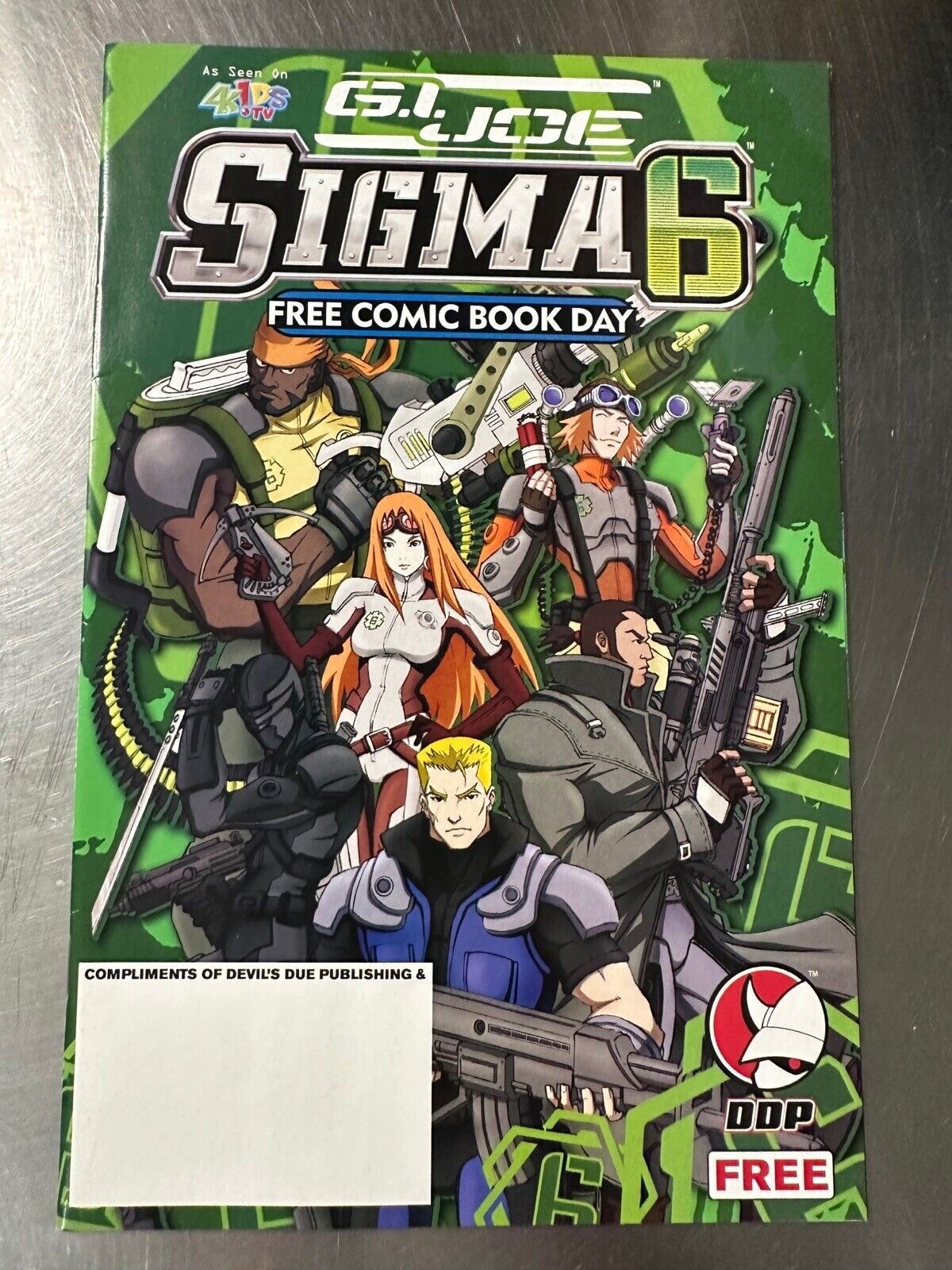 G.I. Joe Sigma 6 2006 Used Condition Hasbro Comic Book