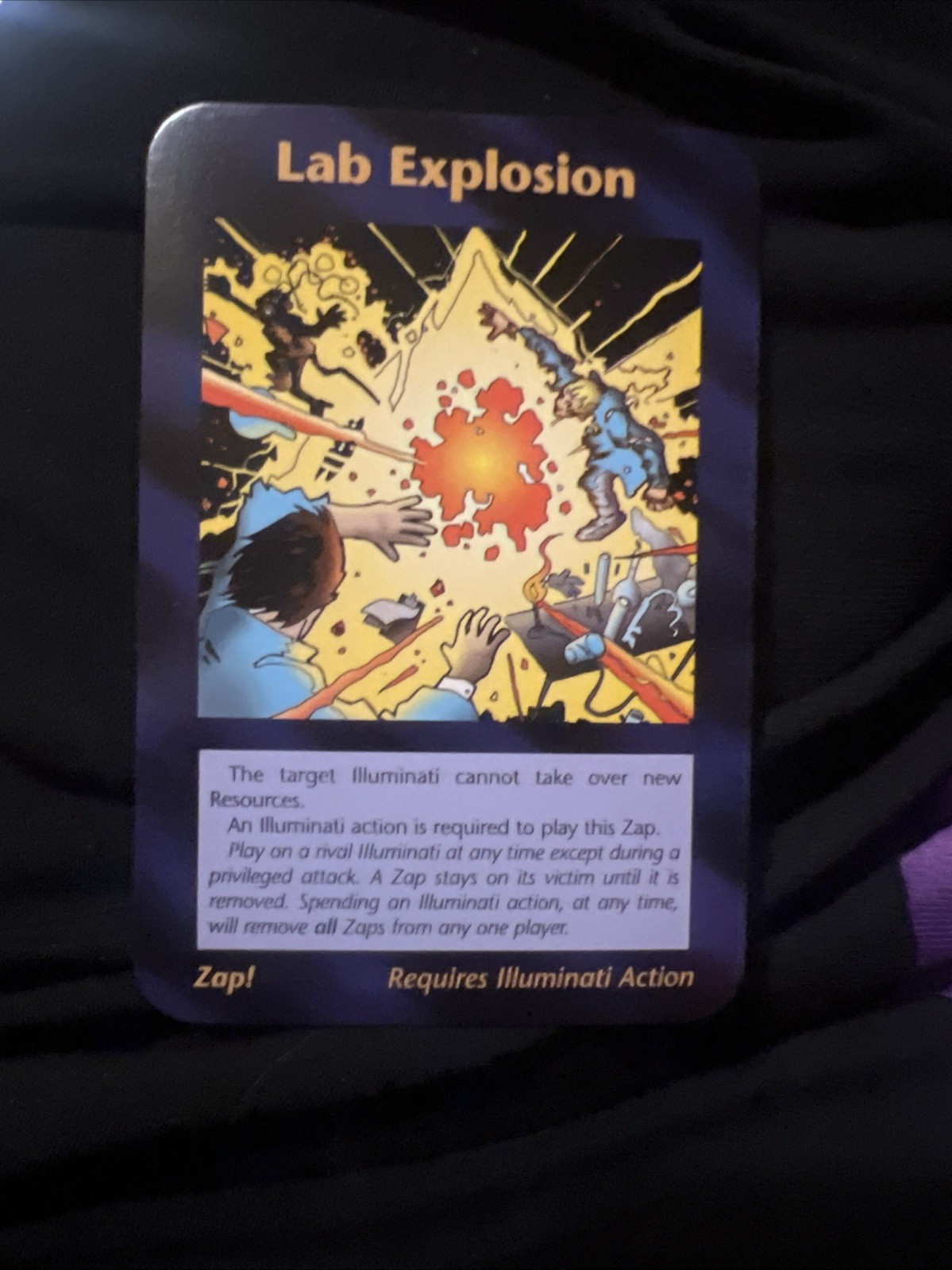 Lab Explosion Card INWO Illuminati New World Order Assassins Game 59/122