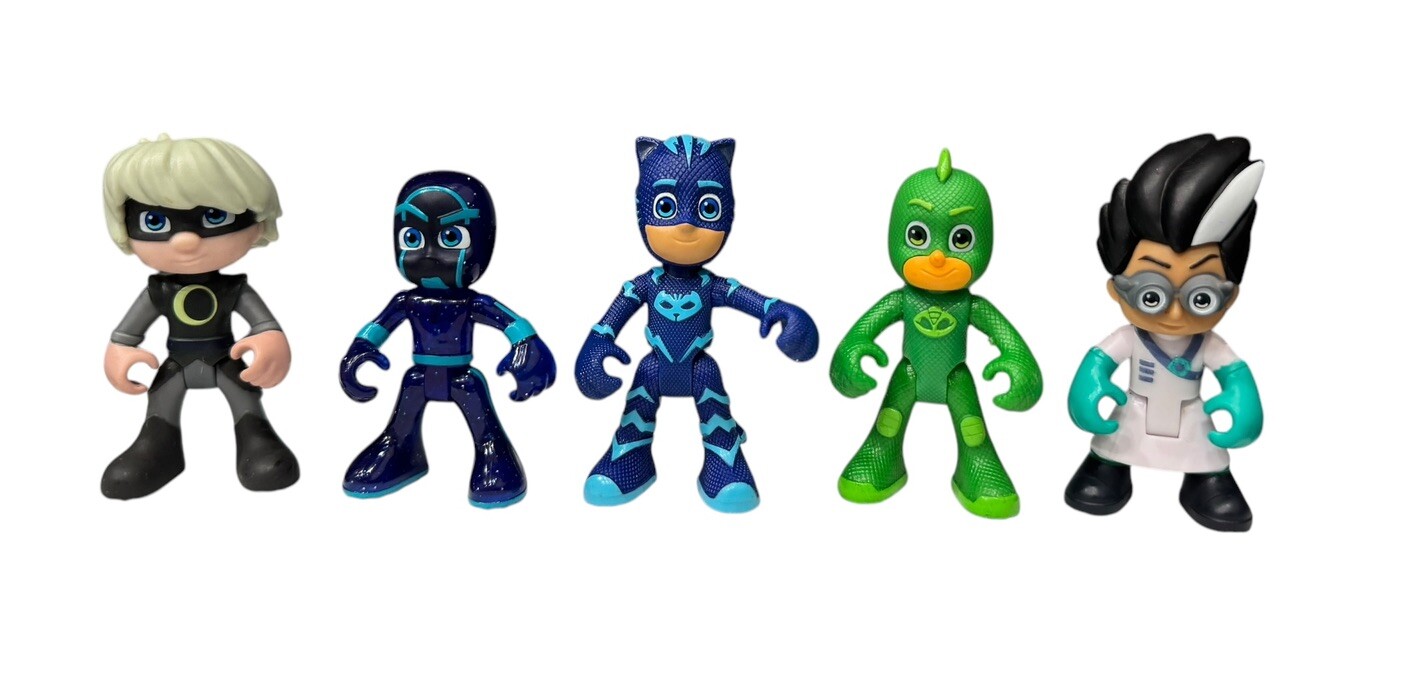 Disney Jr. PJ Masks action figure 3" Catboy, Romeo, Geco Ninja e Luna Girl