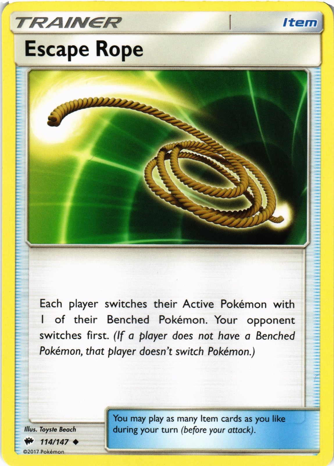 Pokémon SM - Ombre Brucianti #114/147 Corda di Fuga