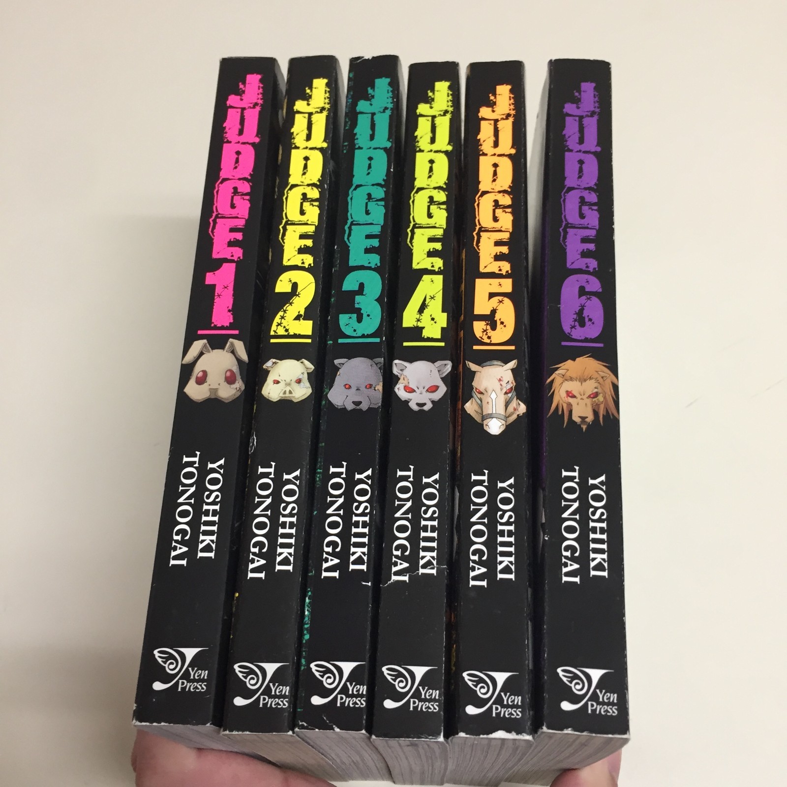 Judge Manga Inglese Yoshiki Tonogai Volume 1-6 Serie Set Completo