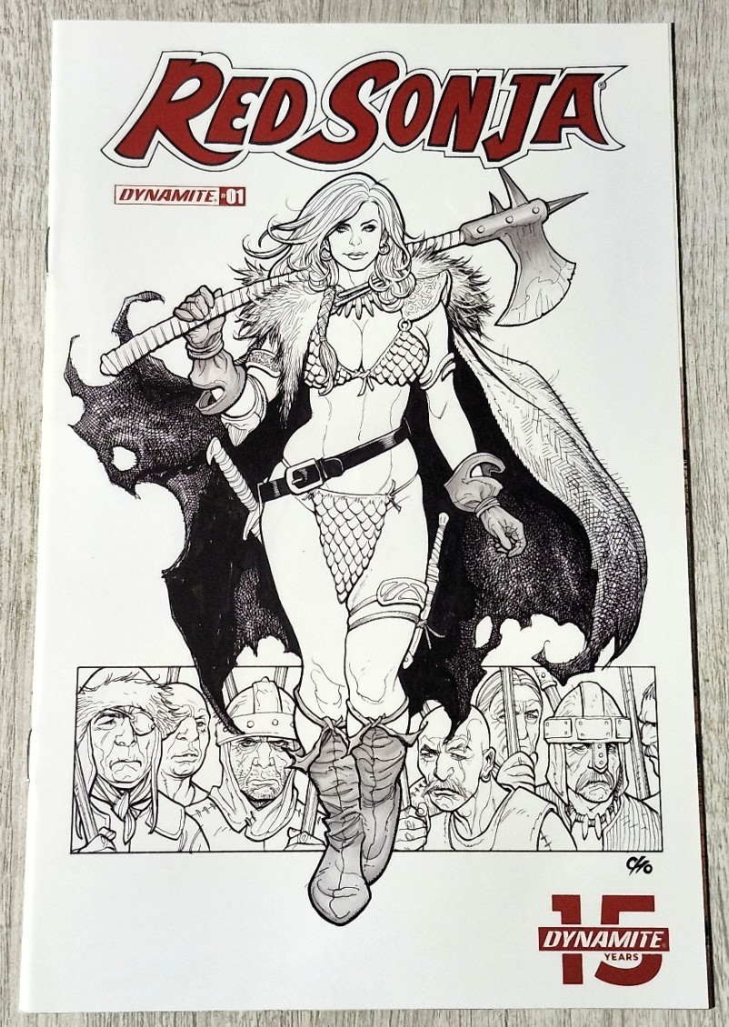 RED SONJA #1 - FRANK CHO - VARIANTE 1:40 B&W