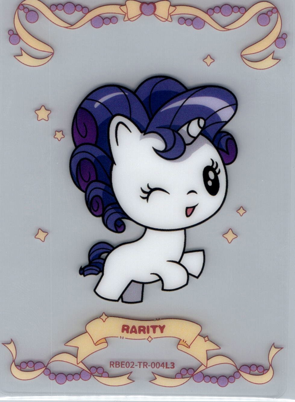 My Little Pony #RBE02-TR-004L3 Rarity Acetate