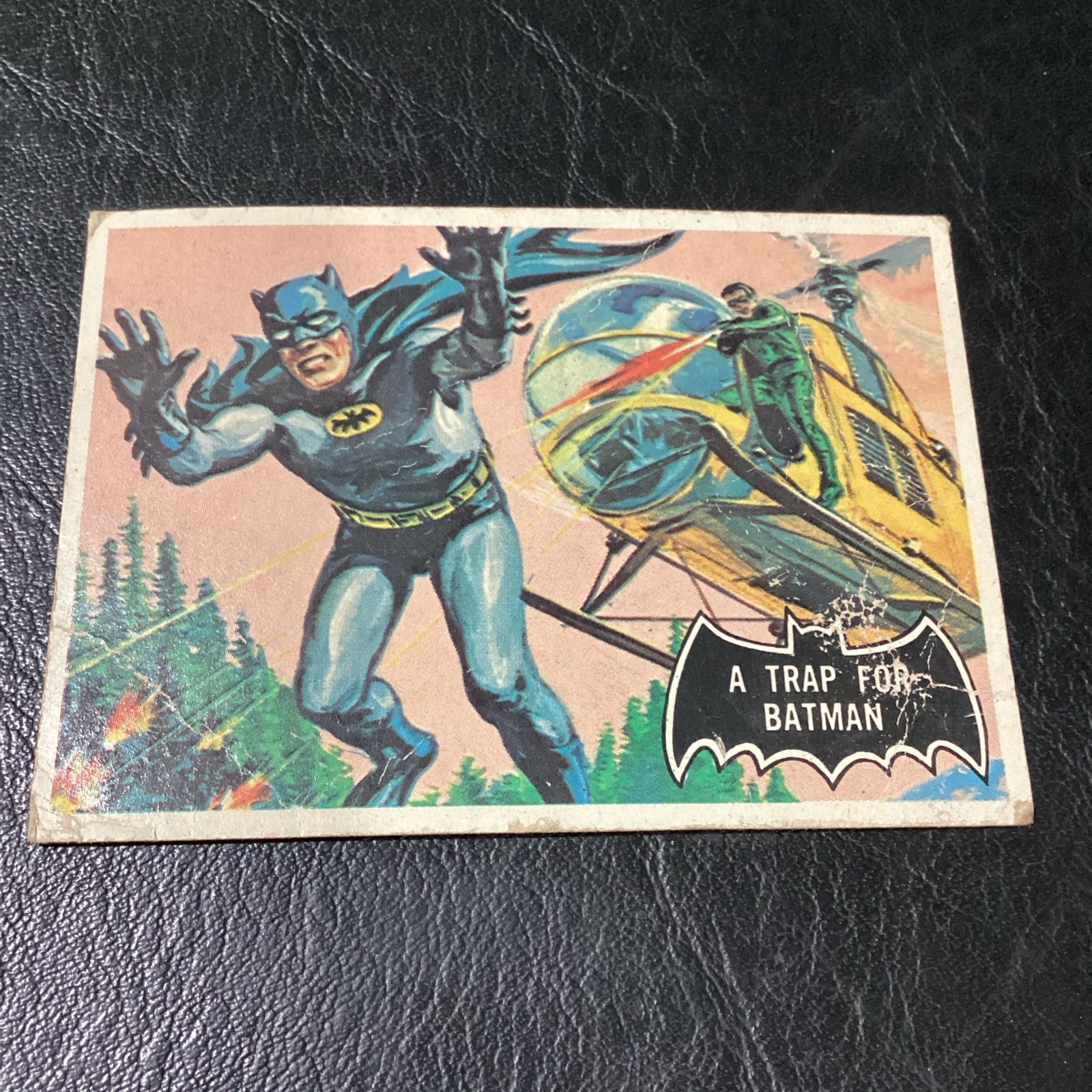 BATMAN Black Bat Card #37 A TRAP FOR BATMAN 1966 National Periodical DC Comics