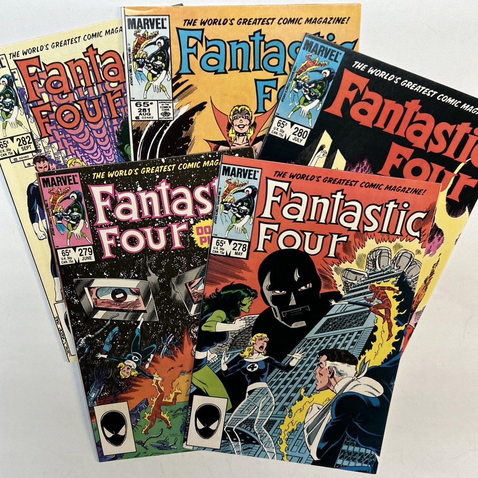 Marvel Comics Fantastic Four #278-281 Copper Age (1985) spedizione combinata!