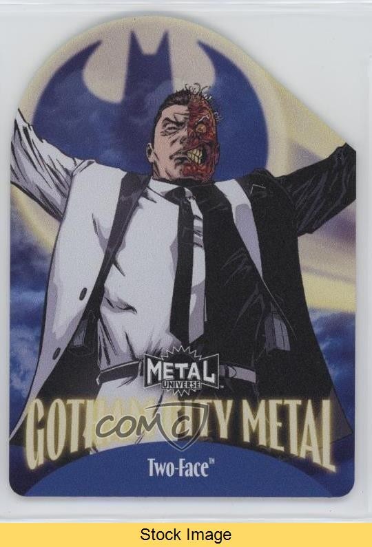 2025 Skybox Metal Universe Batman Gotham City Metal Two-Face #GM-4 READ 02aj