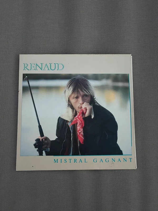 Vinyle 33T Renaud Mistral Gagnant 1985 Très bon état avec paroles