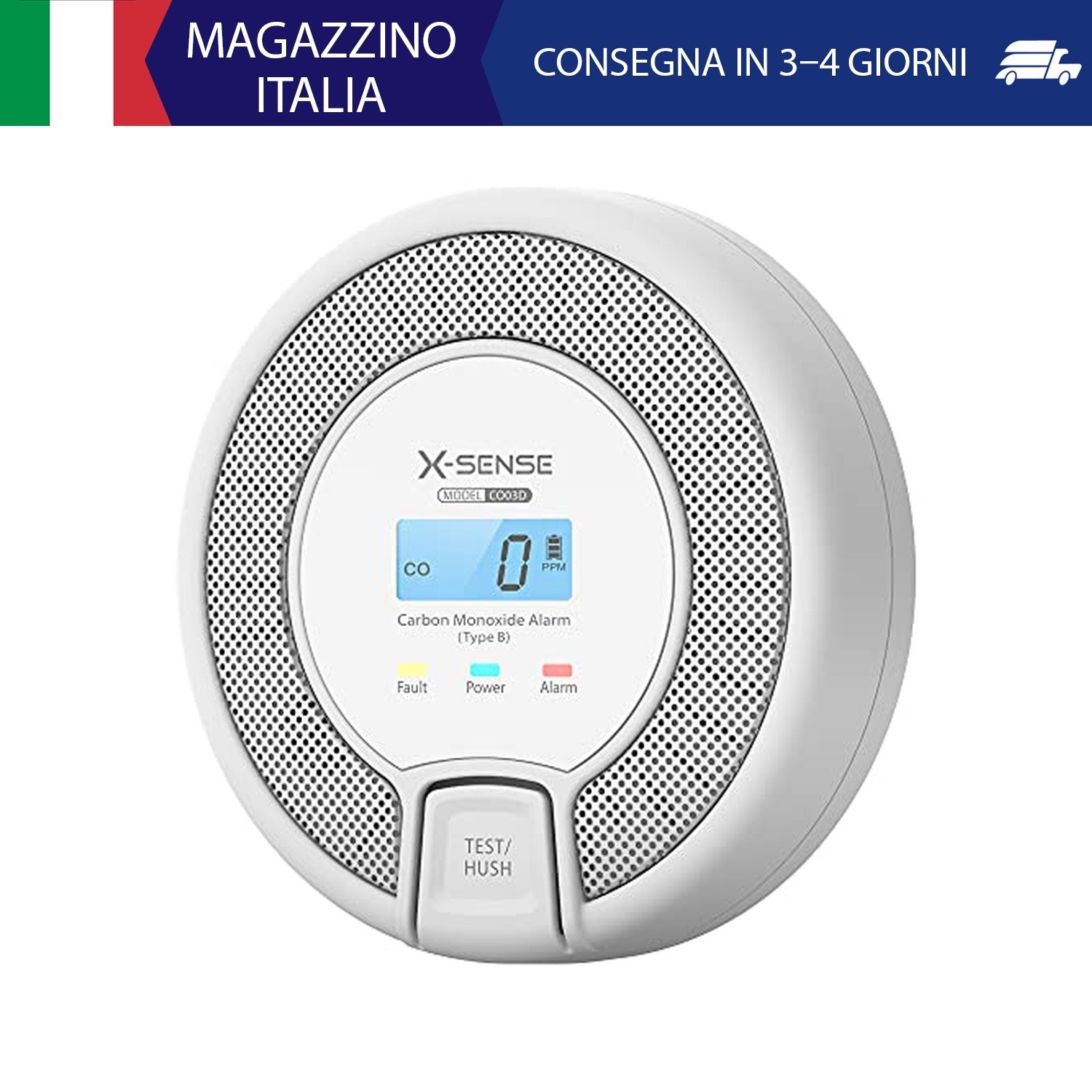 X-Sense Rilevatore di Monossido di Carbonio Autonomo con Display Digitale, Senso