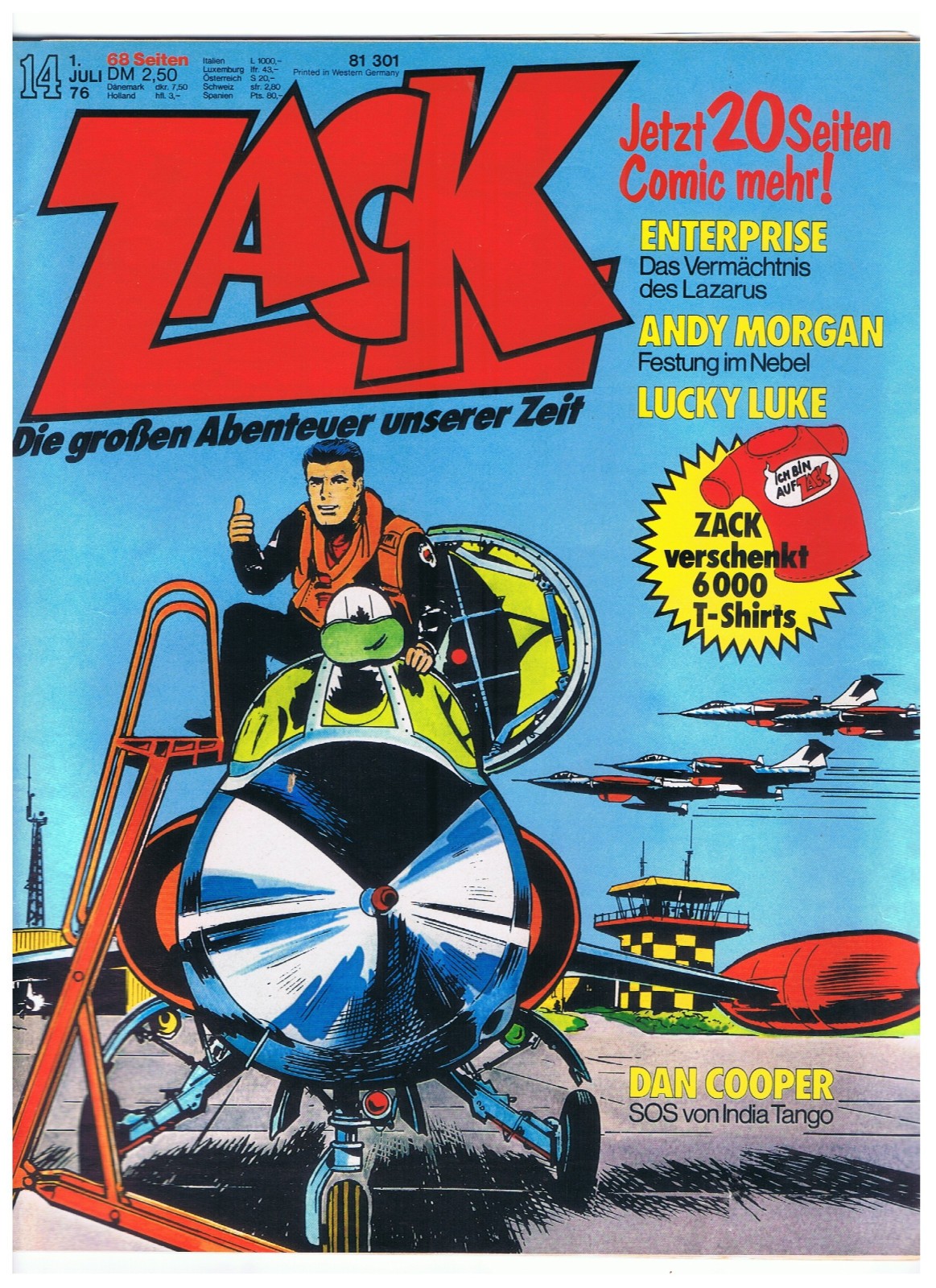 ZACK n.14 / 1976 - senza Jet Fighter - buono