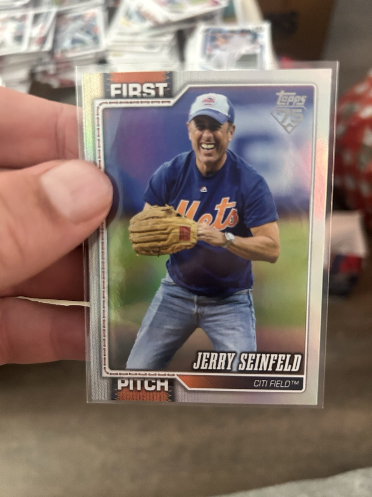 2026 Topps Serie Due Primo Passo🔥 Jerry Seinfeld🔥 METS Rainbow Foil