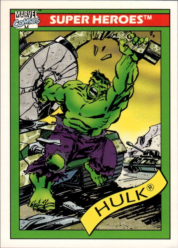 1990 Impel Marvel Universe #3 The Hulk