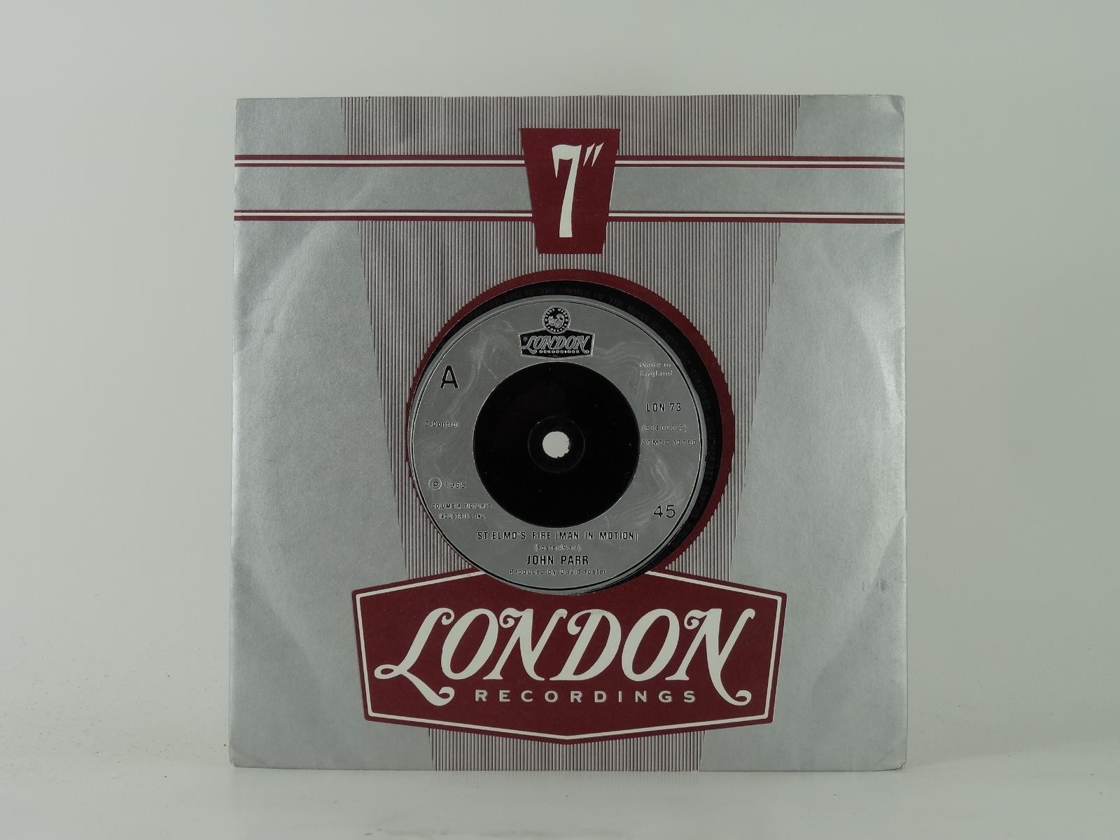 JOHN PARR ST. ELMO'S FIRE (MAN IN MOTION) (1) (12) 2 Track 7" Single including P