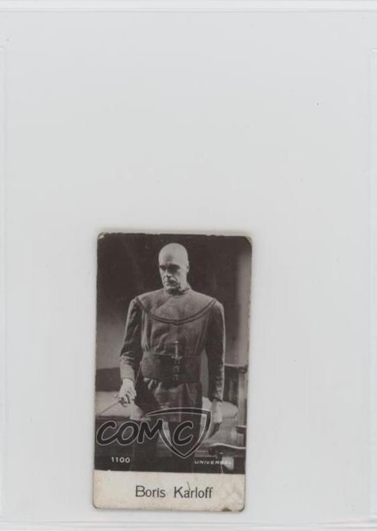 1939 De Beukelaer Film Stars (1001-1100) Boris Karloff #1100 11bd