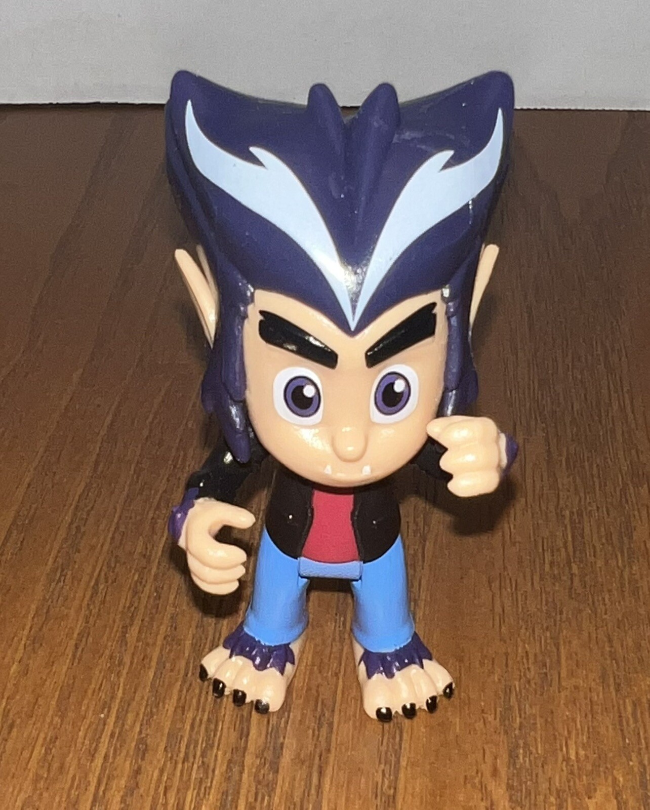 PJ Masks Wolfy Kid Howler Wolfie Villain Posable Figure. 3 1/2” Rare