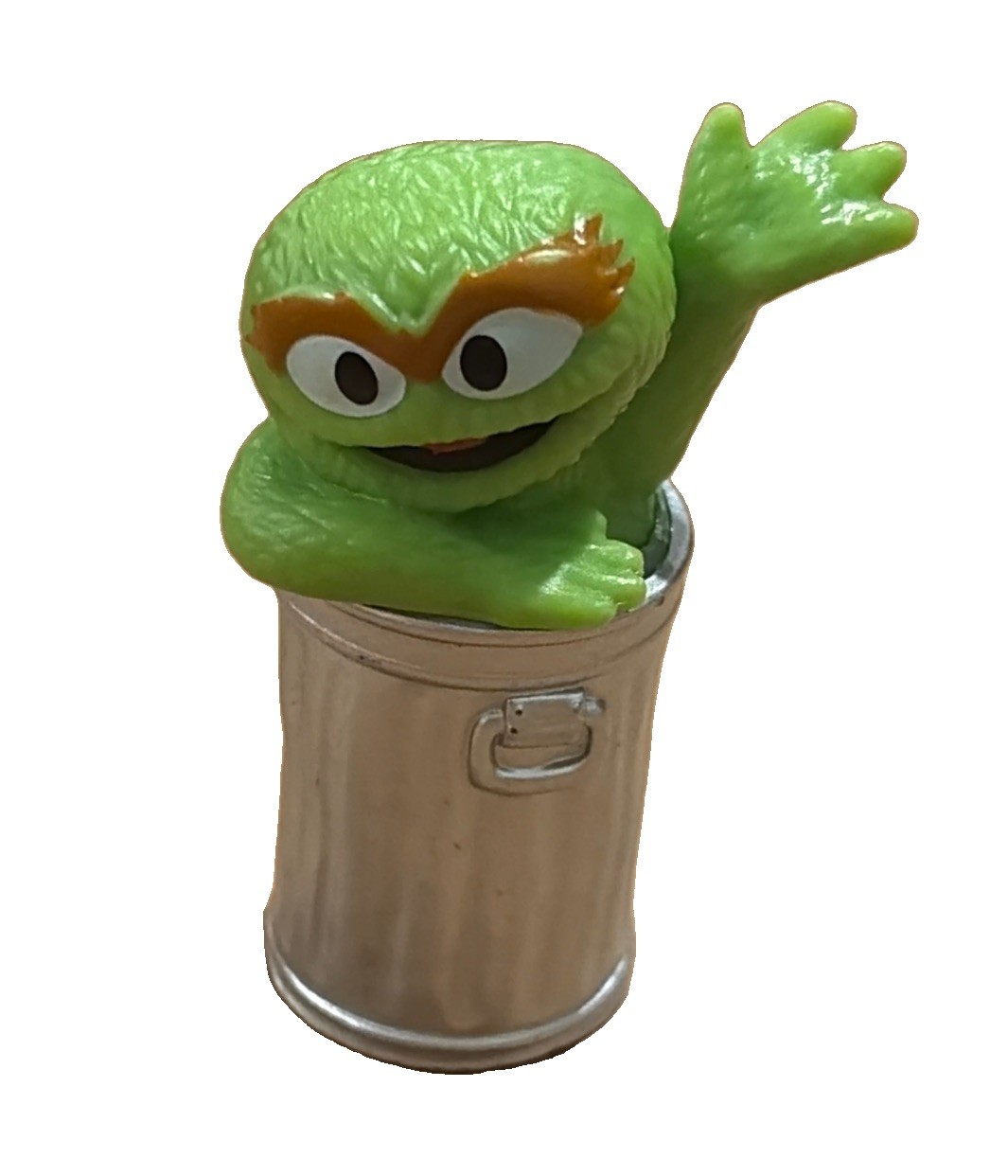 Sesame Street Oscar il Grouch Pattumiera PVC Figura TM Sesame 1405SK01 Vintage