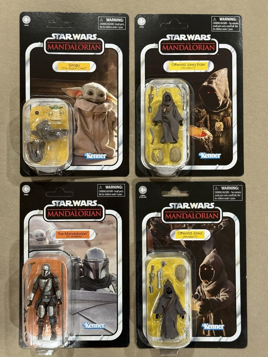 Star Wars Haslab Razor Crest Grogu, Jawa Elder + N1 Starfighter Mandalorian + Jawa