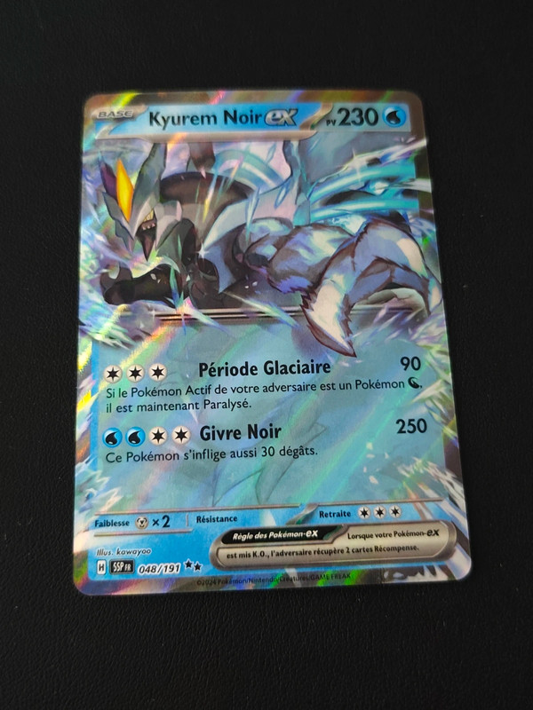 Carte pokemon : Kyurem noir ex 048/191 - SSP Etincelles déferlantes