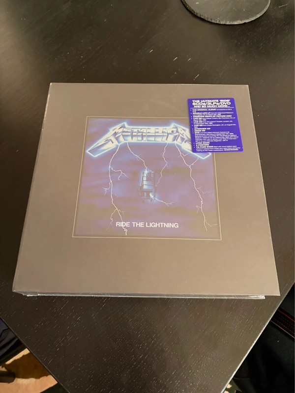 Metallica coffret deluxe ride the lightning neuf numéroté