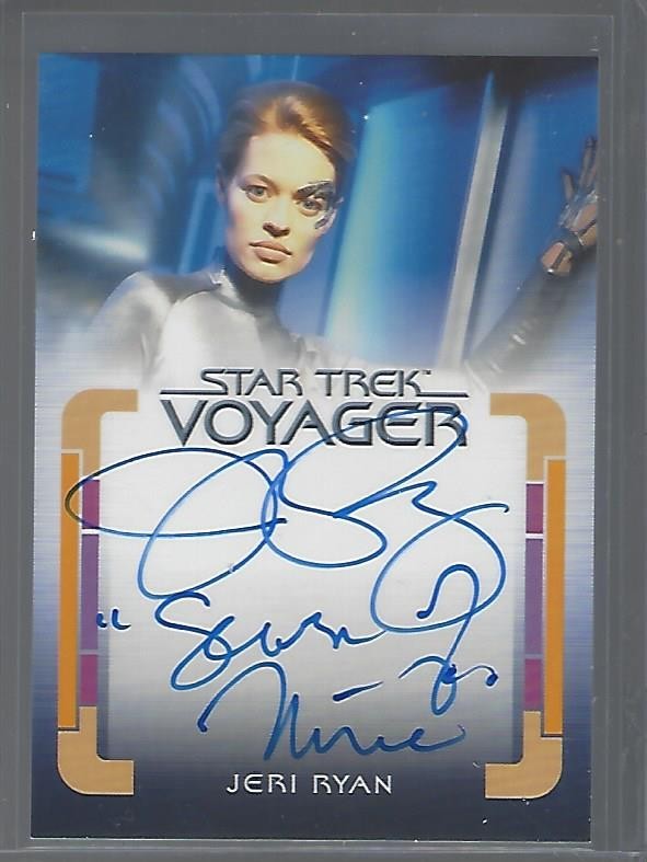 Star Trek Voyager Archives & Inscriptions Jeri Ryan Inscription autograph #1