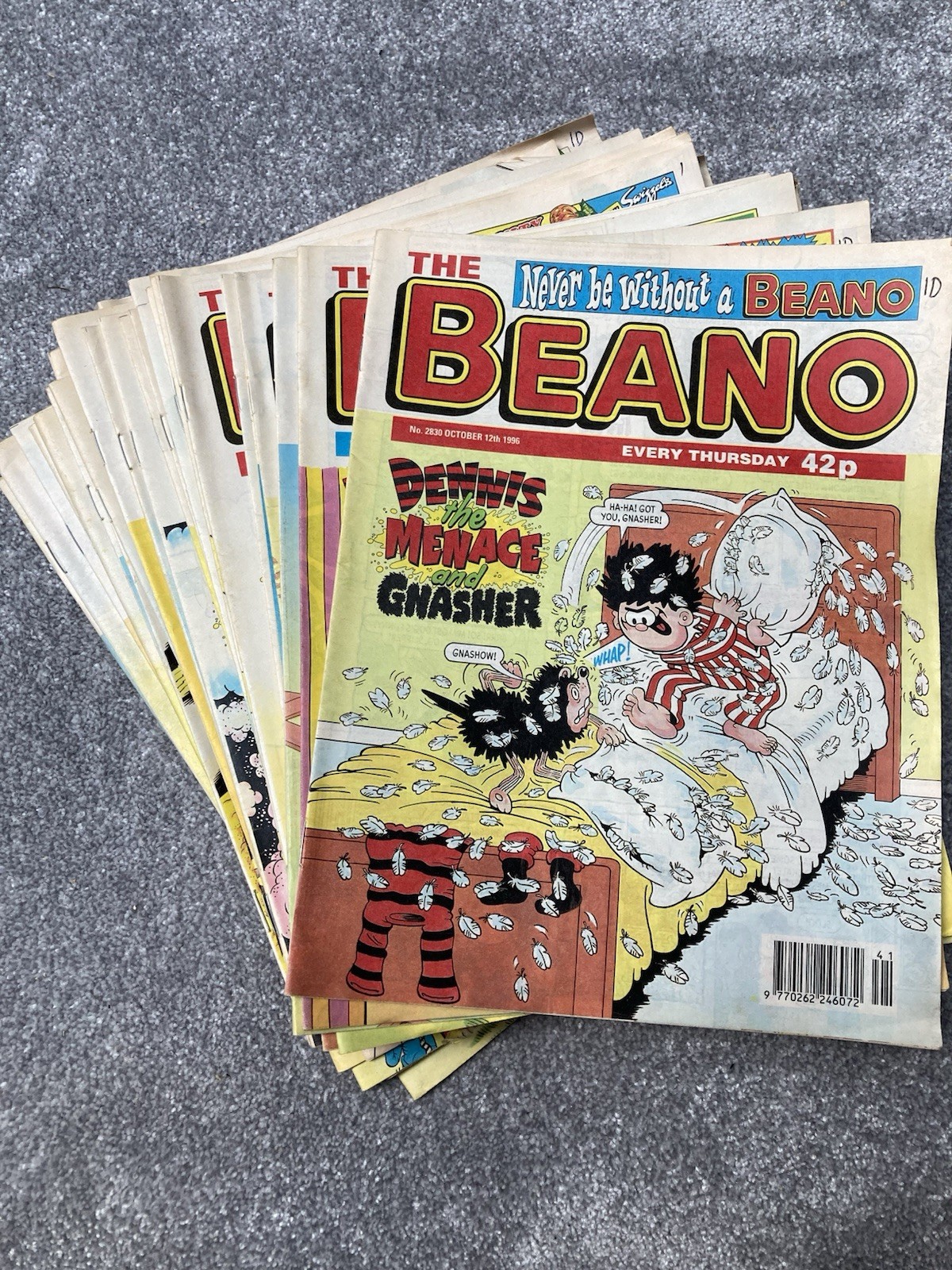 33no. BEANO comics chronological complete no. 2798 mar 2 1996 - 2830 Oct 12th