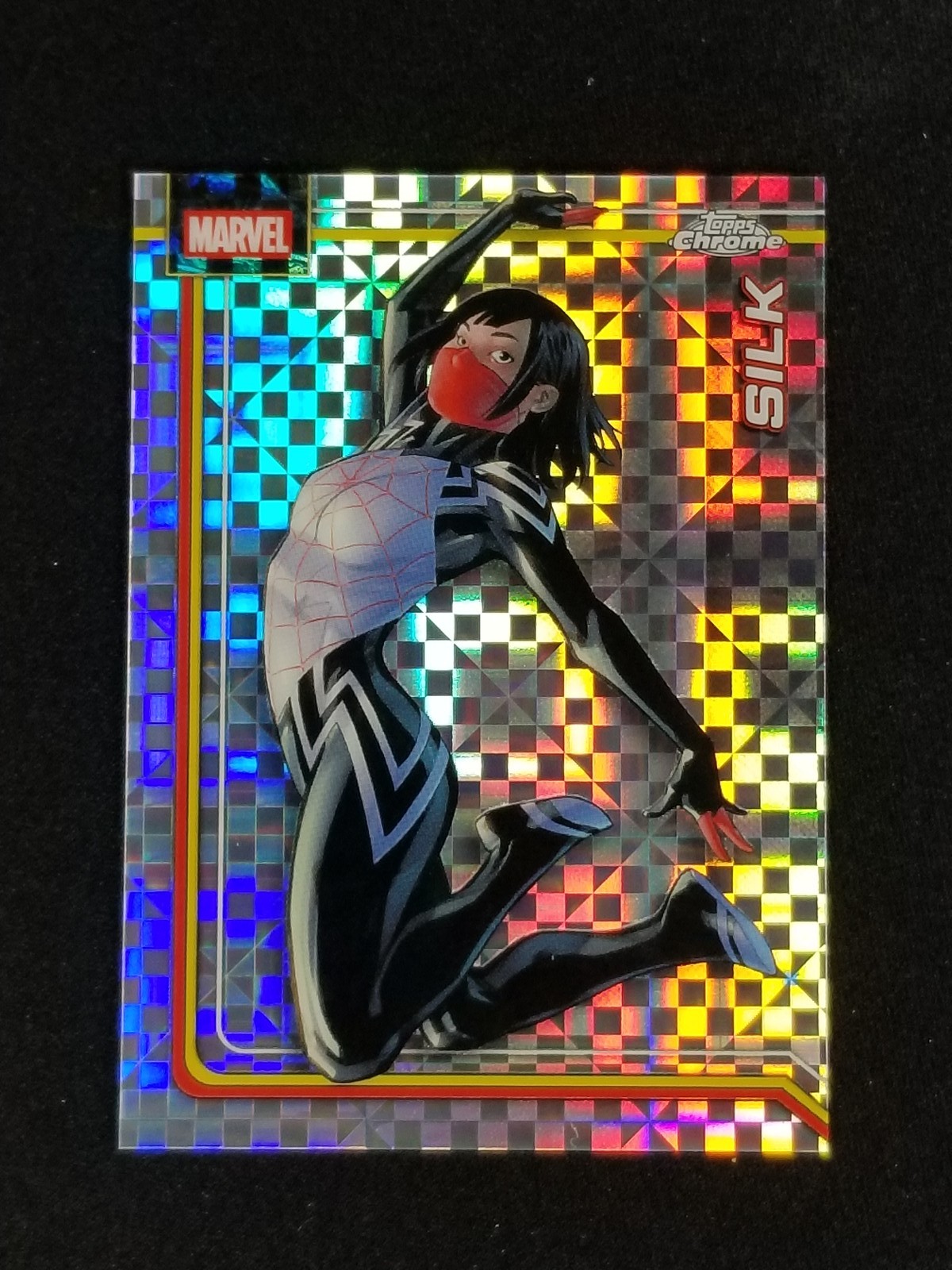 2026 Topps Chrome Marvel Comics #156 Silk X-Fractor