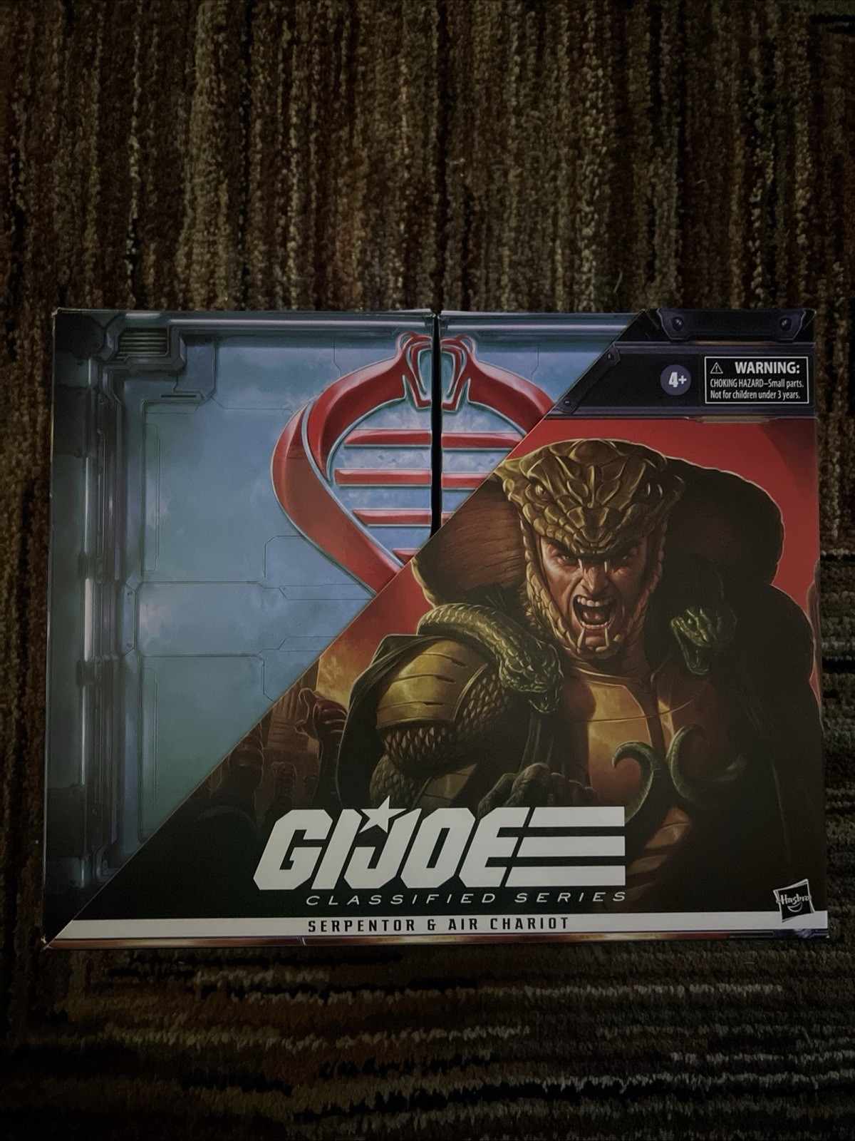 G.I. Joe Classified Series Serpentor & Air Chariot 57 Hasbro Pulse Exclusive Nuovo con scatola