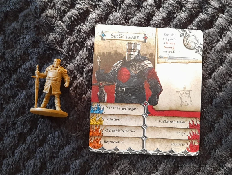 Zombicide Survivor Sir Schwarz Kickstarter Exclusive The Black Knight
