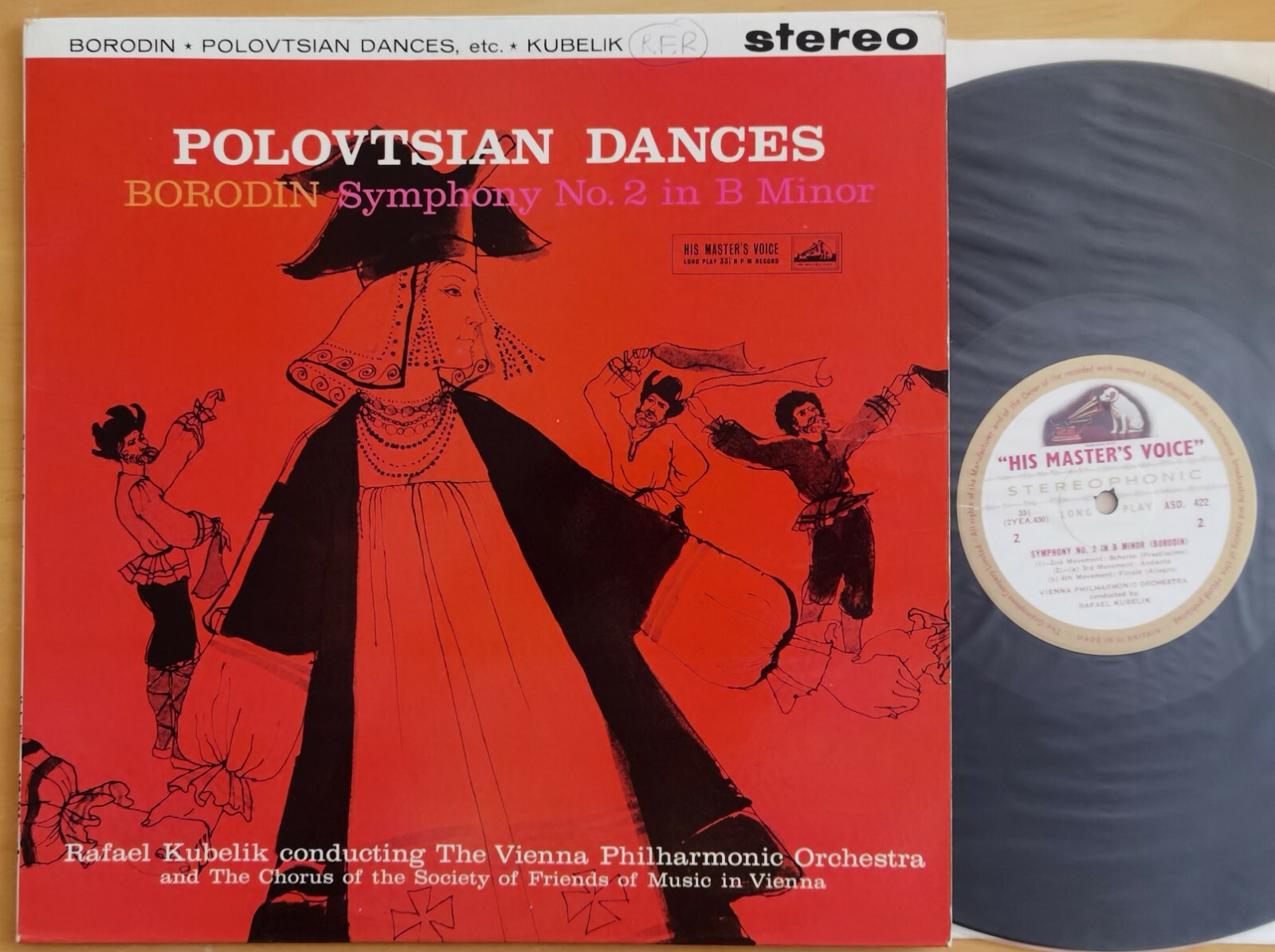 Very Rare Kubelik Borodin Polovtsian Dances LP HMV ASD 422 Stereo G/G UK ED1 NM